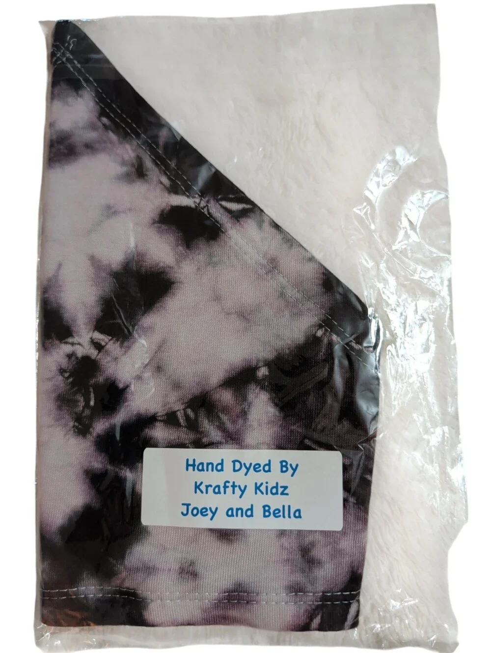 NWOT Tie-Dye Triangle Pet Bandana / Baby Bandaid Bib in Black And White